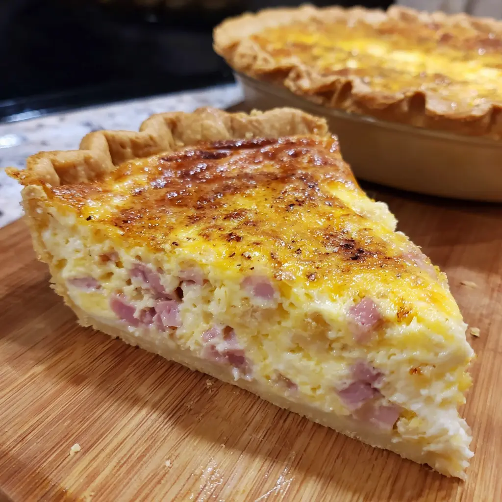 Amazing Ham & Cheese Quiche (Easy & Delicious)
